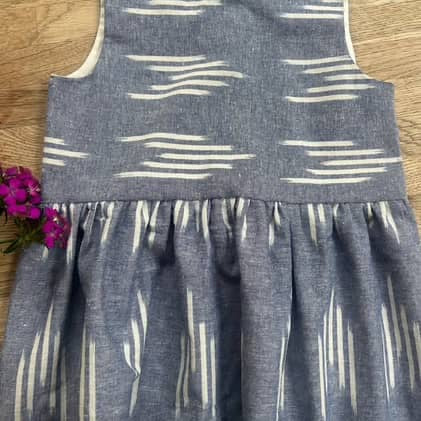 Blue Linen Dress (NEW) Size 7