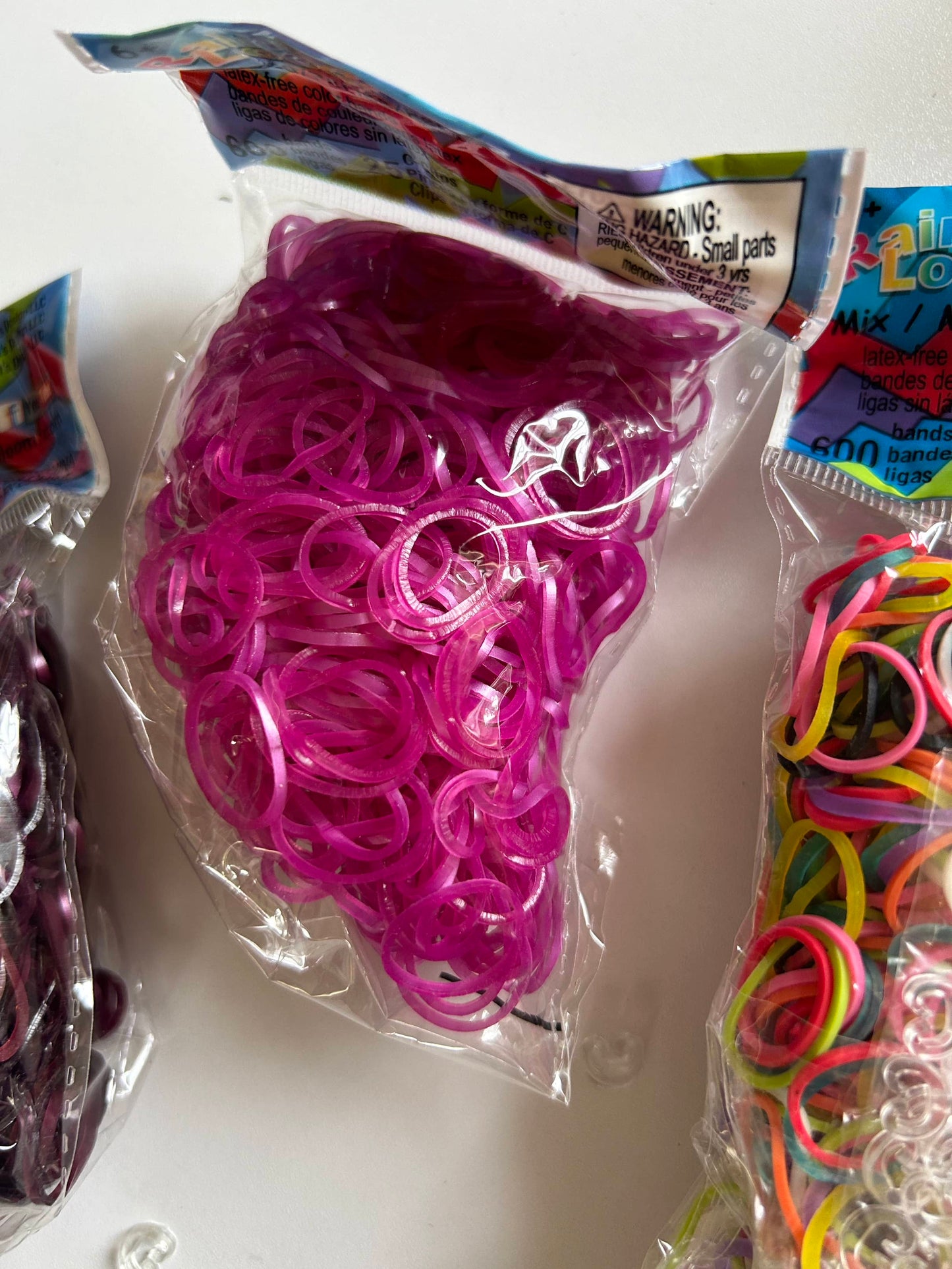 Rainbow Loom - Rubber Bands - 6+bags of rubber bands