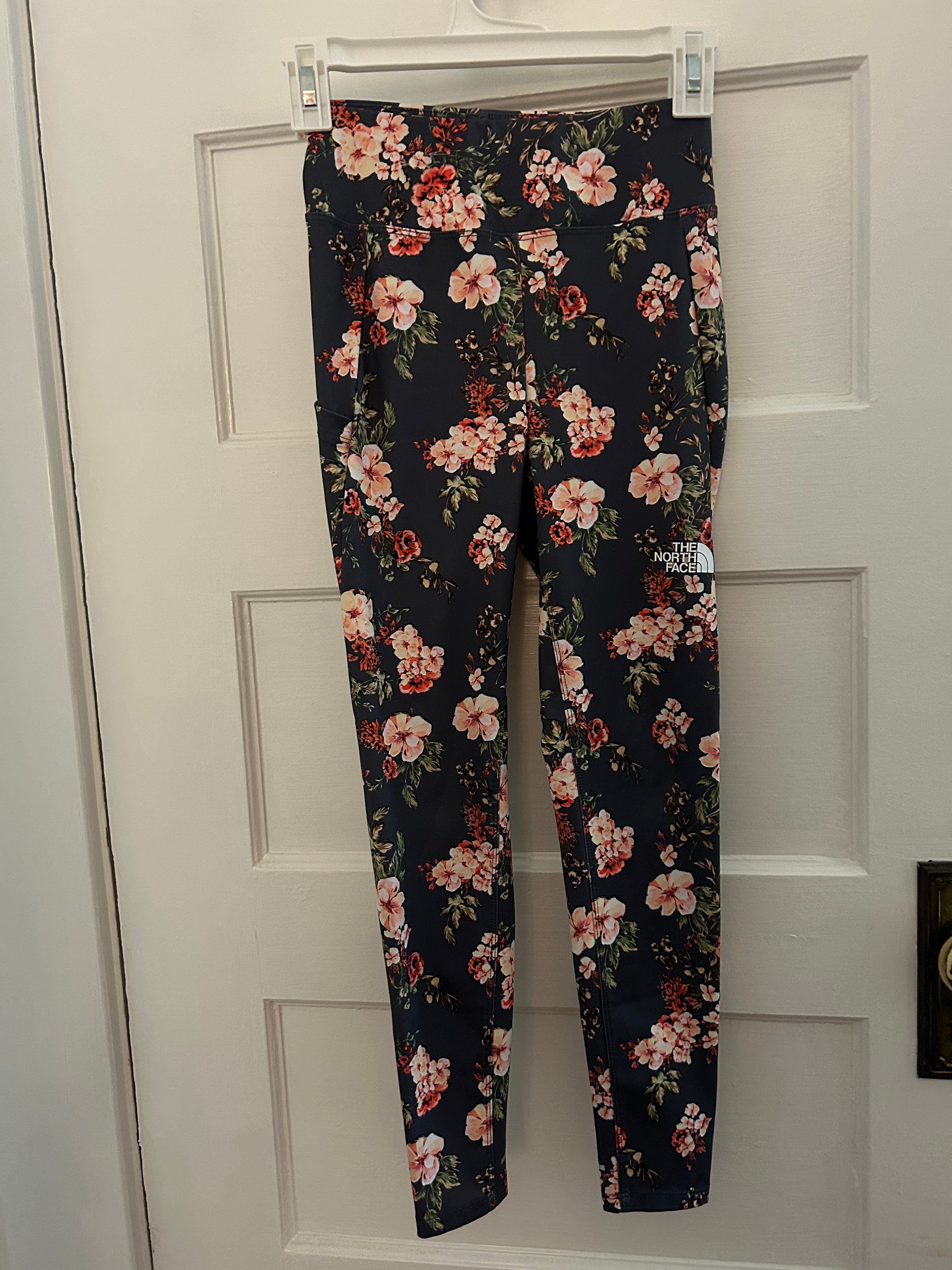 Floral Leggings/Pants (Pre-Loved) Size 10/12 M - North Face