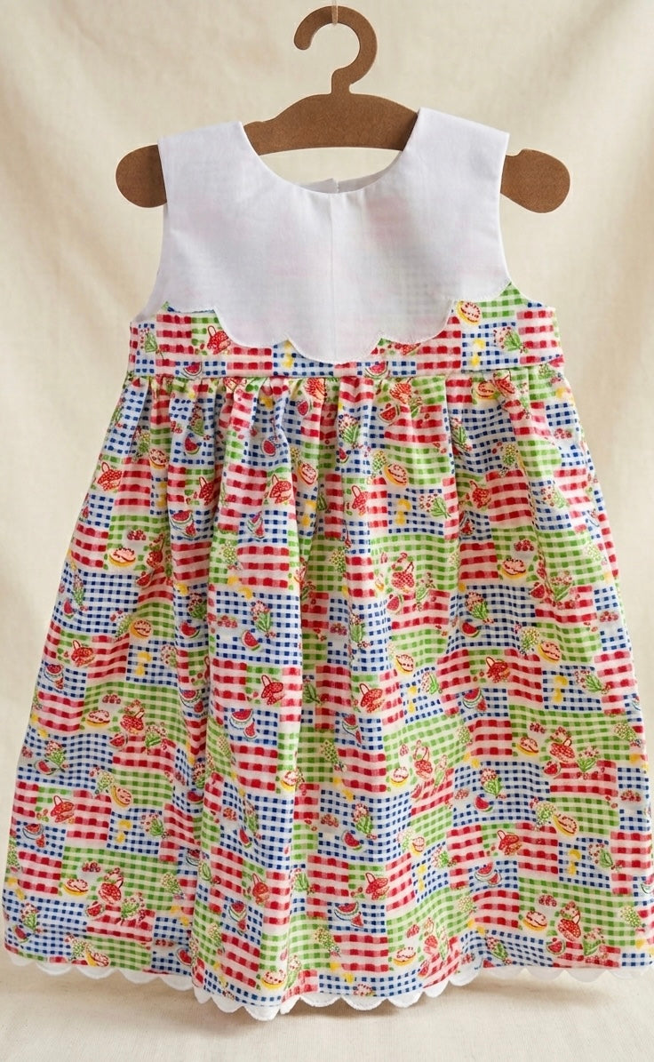 Red Picnic Plaid Summer Dress | Made to Order