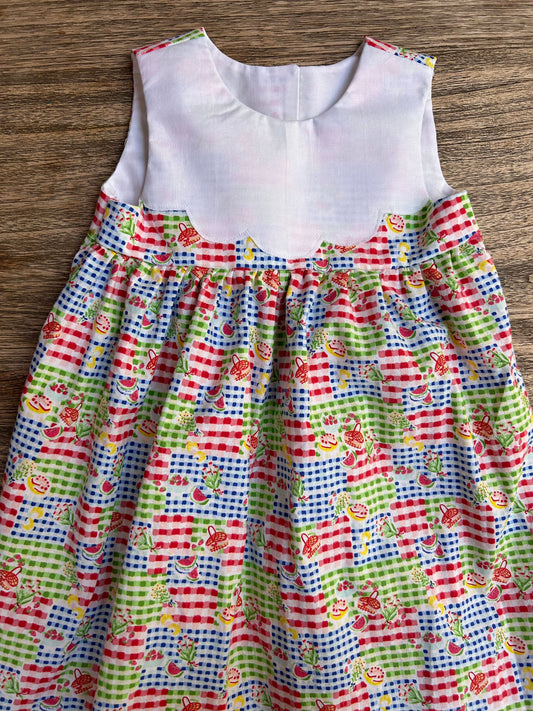 Picnic Dress - Red, White & Blue (SAMPLE) Size 4t