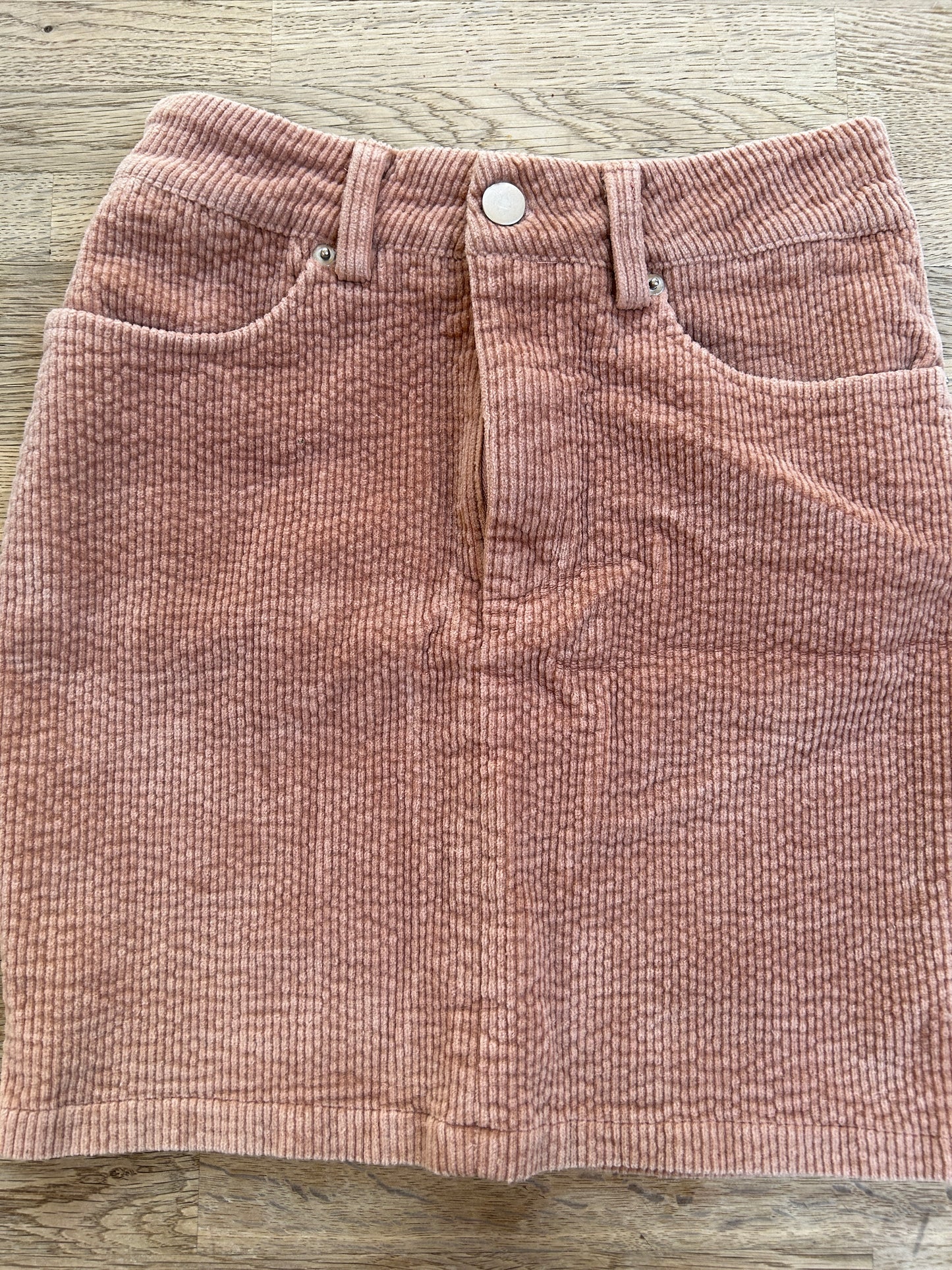 Pink Corduroy Pencil Skirt (Pre-Loved) Size Adult/Teen XS - Adult 0-2 - Just Quella