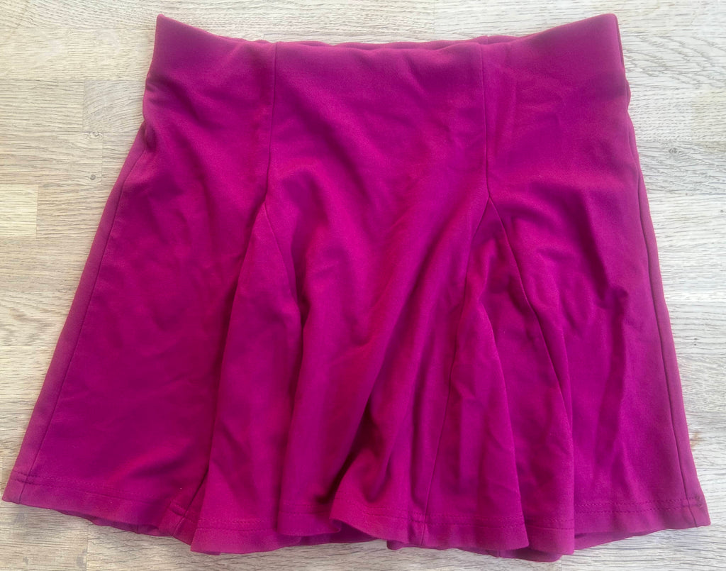 Magenta Knit Skater Skirt (Pre-Loved) Size XS Teen/Adult - Forever 21
