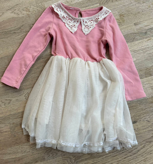 Pink Collared Dress (Pre-Loved) Size 4/5t (Repair Shop)