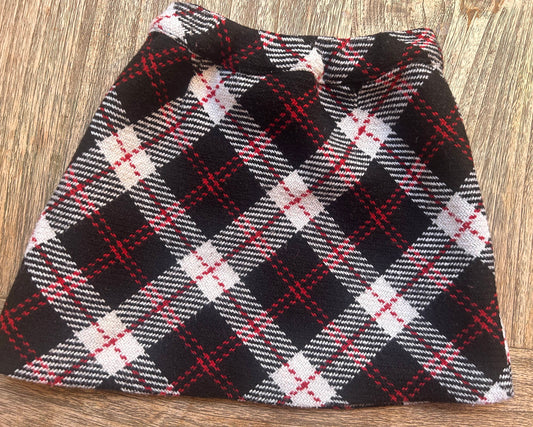 Black Plaid Skirt (Pre-Loved) Size 4t - Janie & Jack