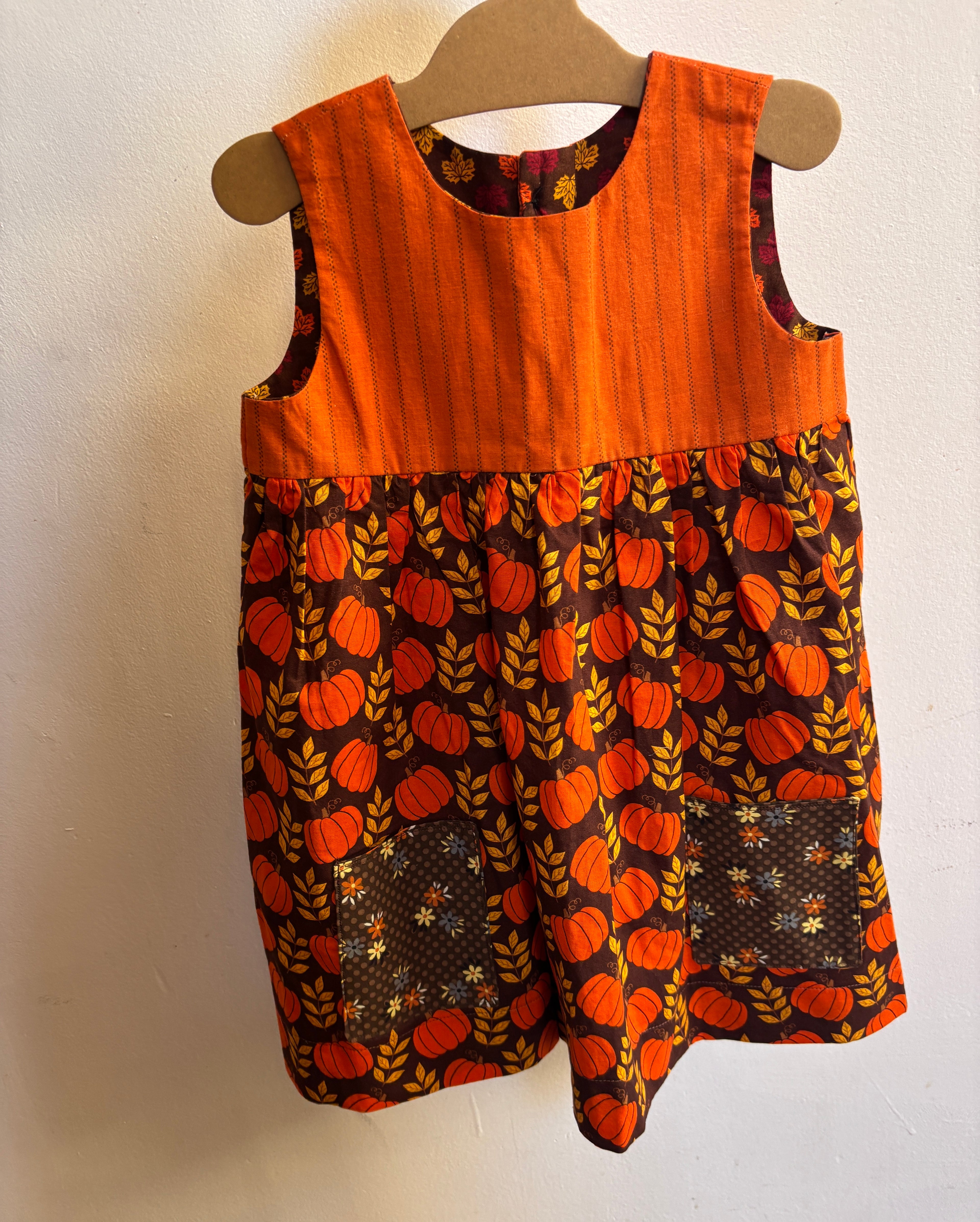 Little Pumpkin Dress with Pockets | Size 4t