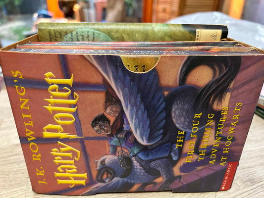 Harry Potter Book SET - the First Four Thrilling Adventures at Hogwarts - Books 1 - 4