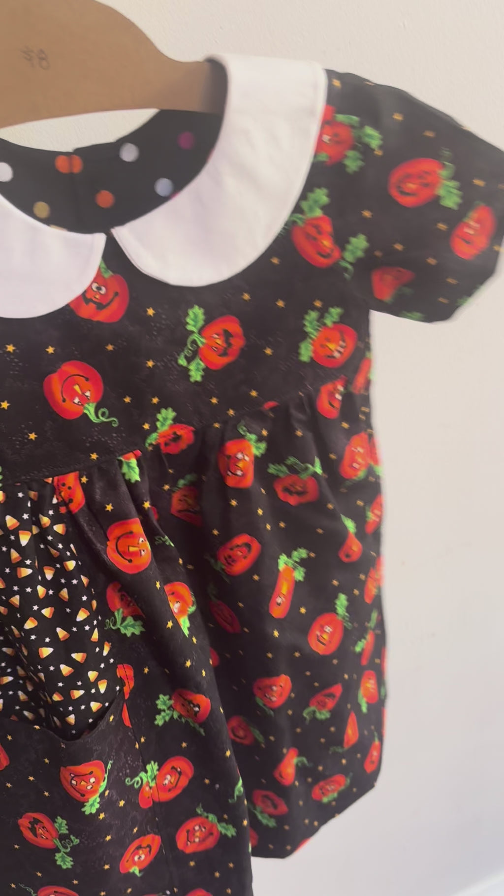 Patchwork Pumpkin Dress | Size 3t