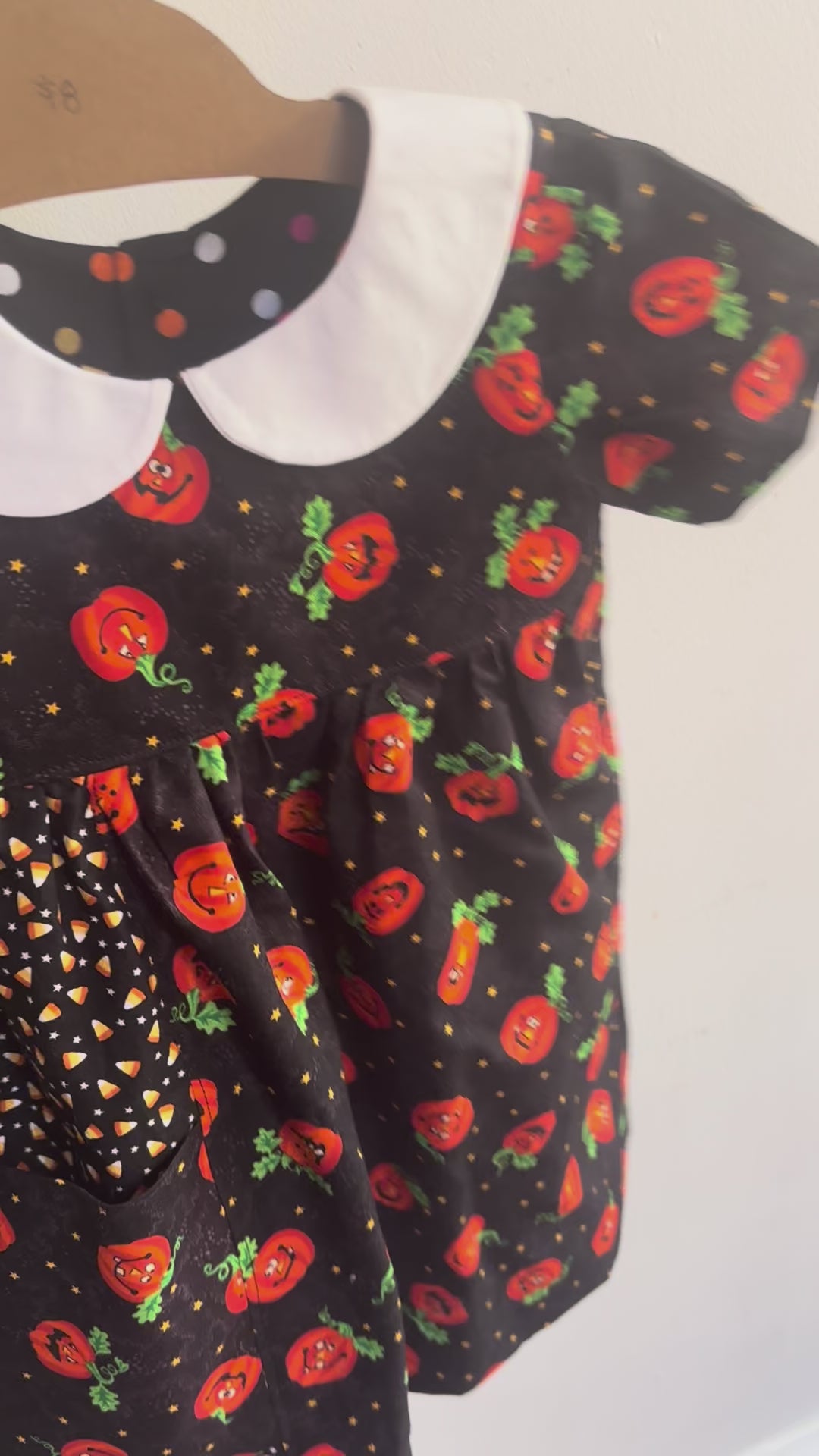 Patchwork Pumpkin Dress | Size 3t