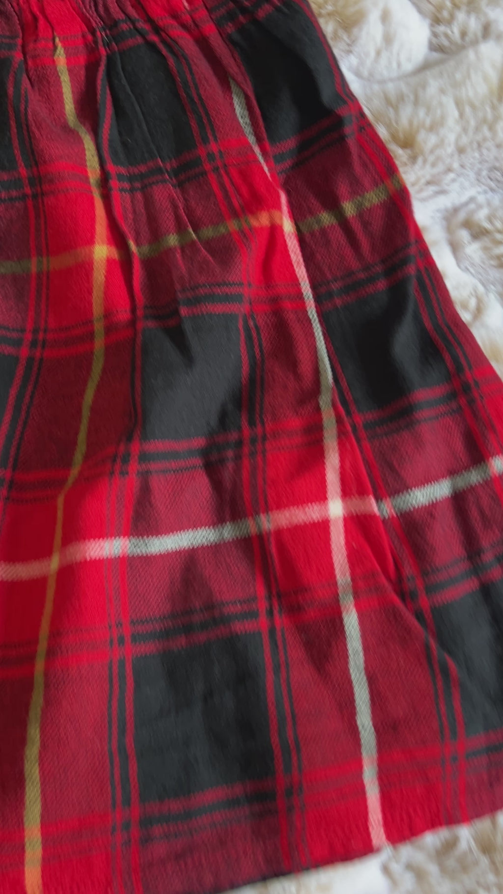 Red & Black Plaid Skirt by Gap Kids (PRE-LOVED) - Size M | Medium