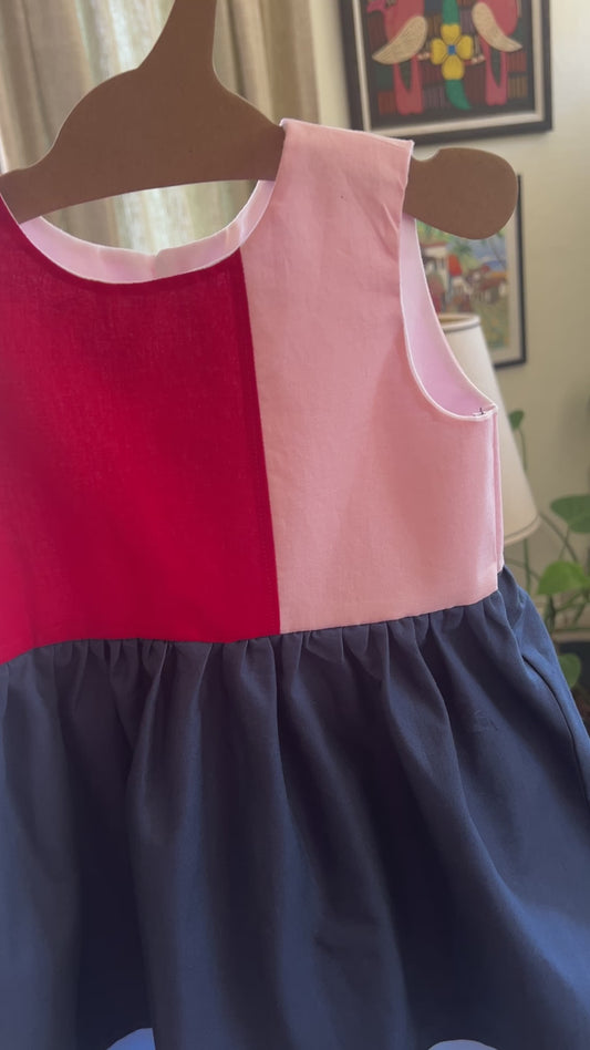 Little Red Dress with a Dash of Pink (SAMPLE) Size 3t