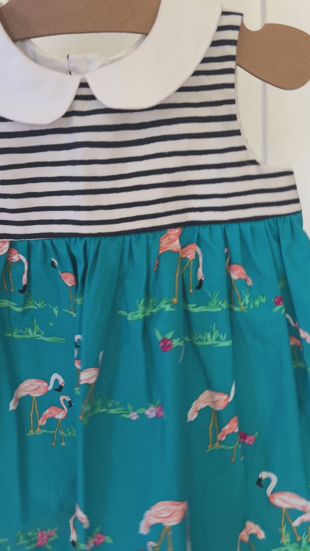 Blue Flamingo Dress | Size 18 months