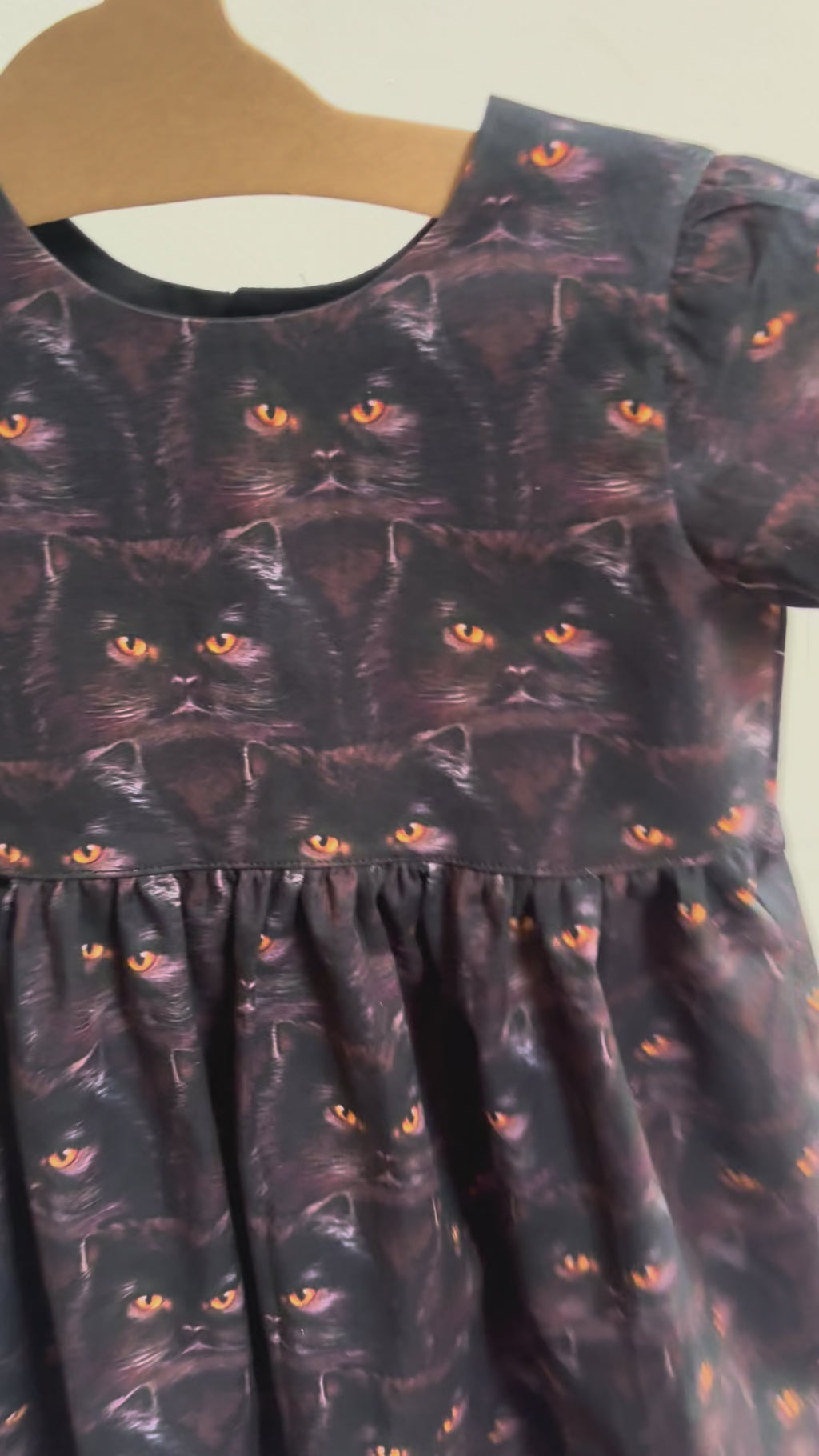 Black Cats Dress | Size 3t