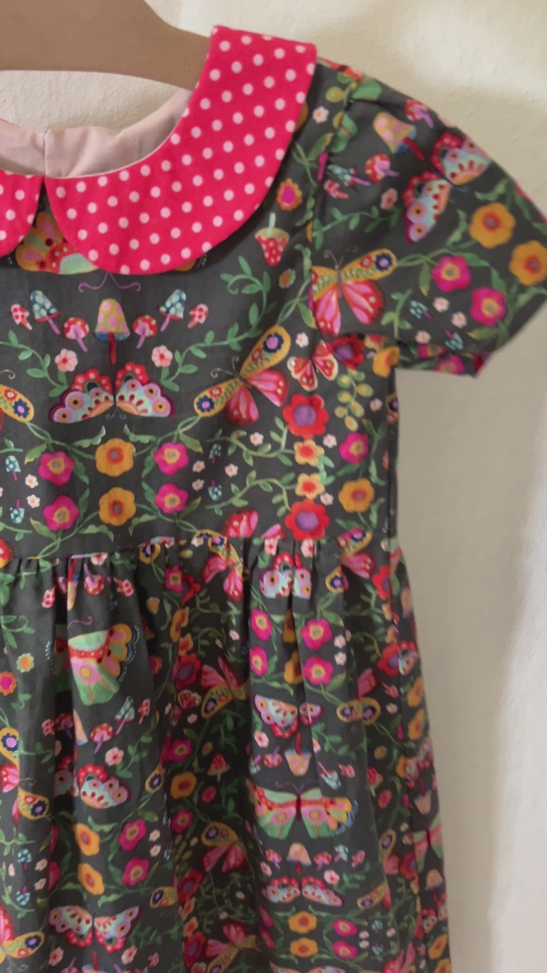 Garden Party Dress | Vintage Style Floral Dress | Size 4t