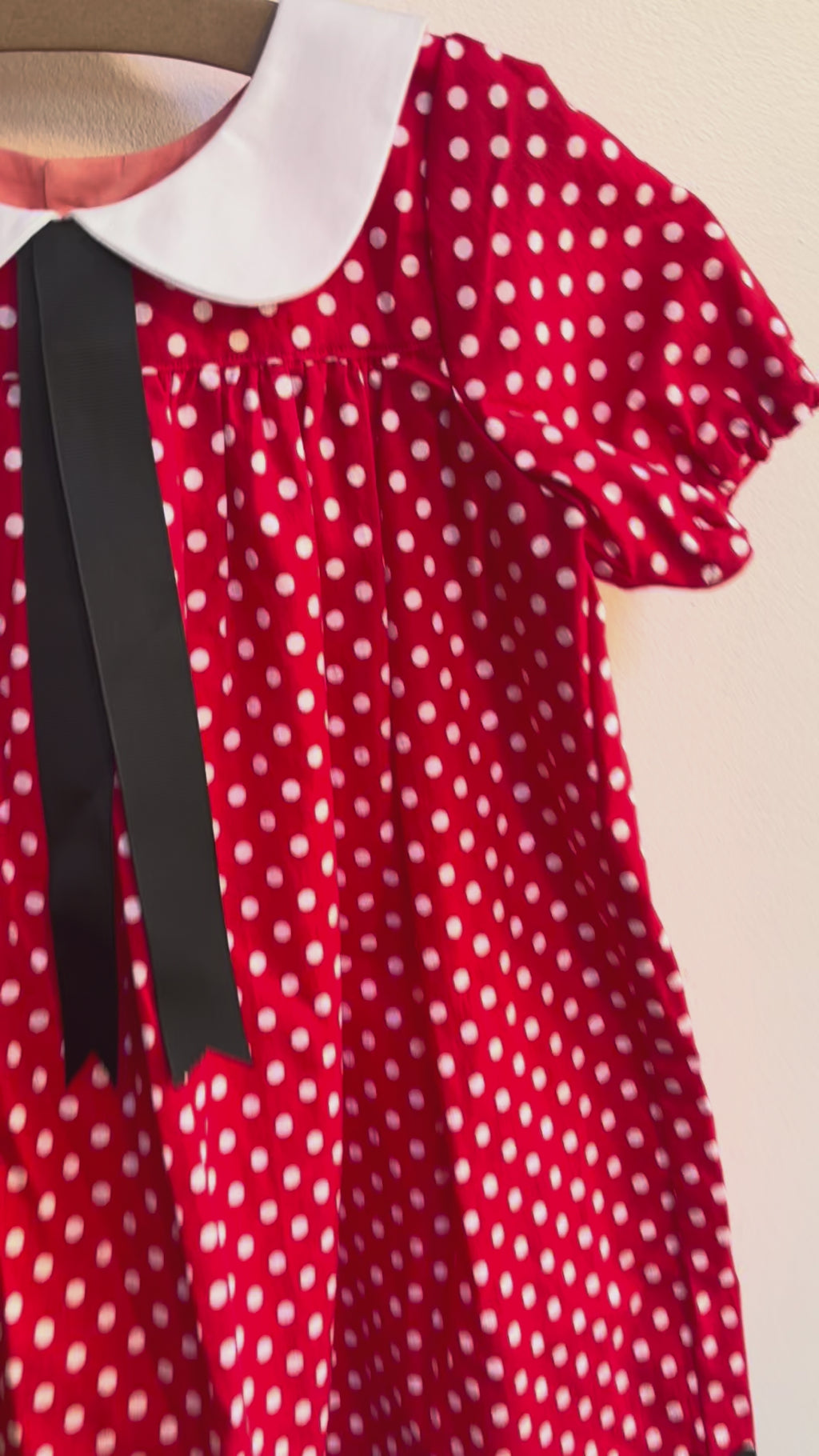 Little Red Polka Dot Dress | Size 4t