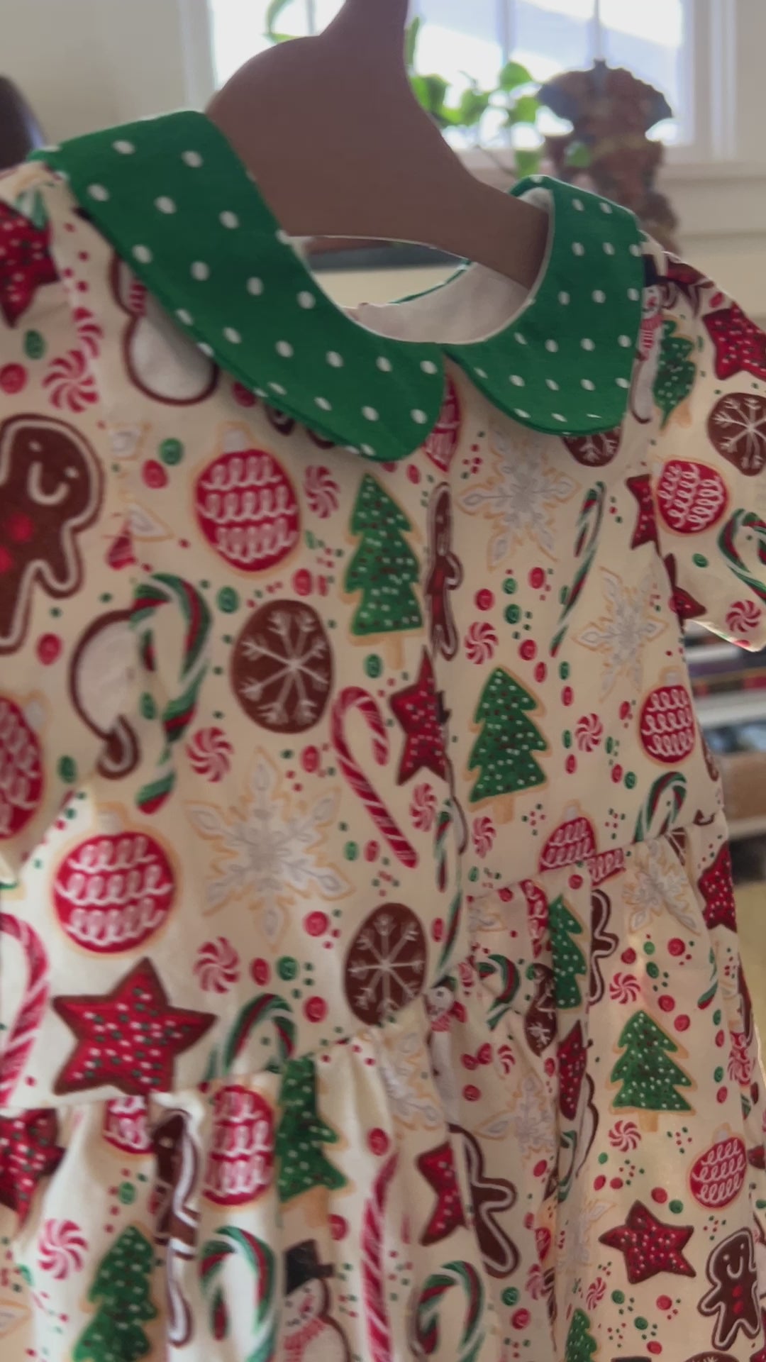 Gingerbread, Snowmen & Holiday Cookies Dress | Size 3t ✨