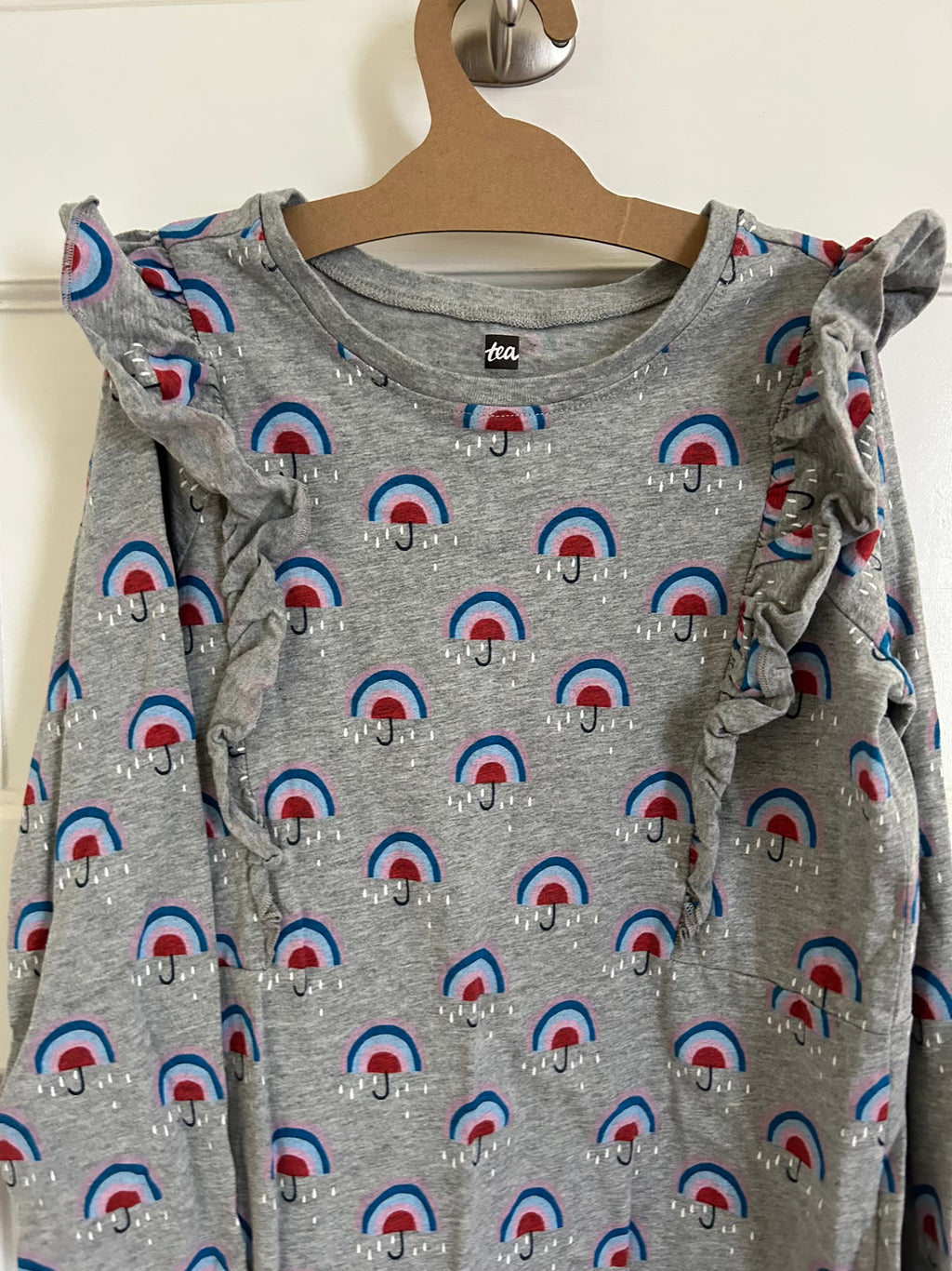 Rainbow Flutters Dress (Pre-Loved) Size 8 - Tea Collection