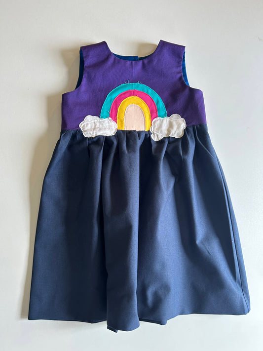 Rainbow Applique Dress (SAMPLE) Size 4
