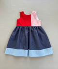 Little Red, Pink and Blue Dress | Made to Order