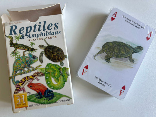 Reptiles and Amphibians Playing Cards (Pre-Loved) Plastic still on