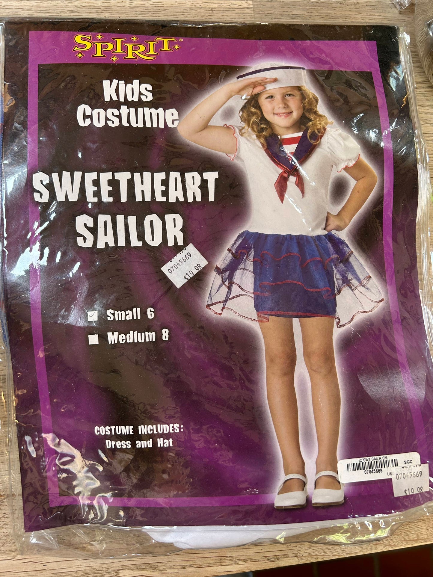 Spirit - Kids Costume - Sweetheart Sailor Costume (Pre-Loved) Size Small/6