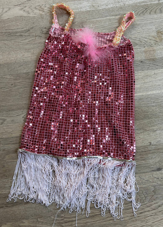 Pink Sequin Dress (Pre-Loved) Size Small - 4/5t