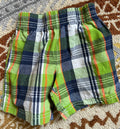 Green Plaid Shorts (Pre-Loved) Size 18 Months