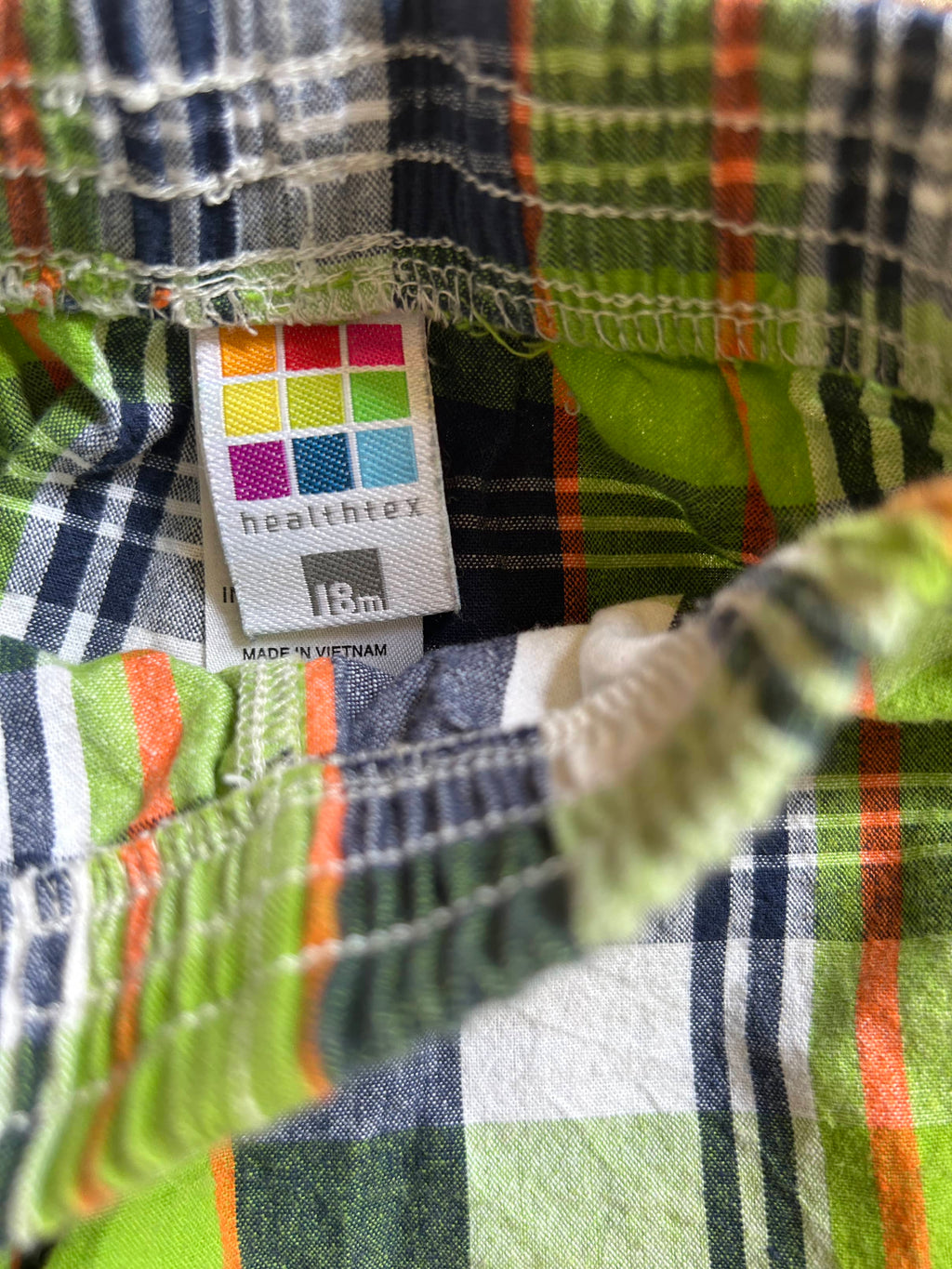 Green Plaid Shorts (Pre-Loved) Size 18 Months