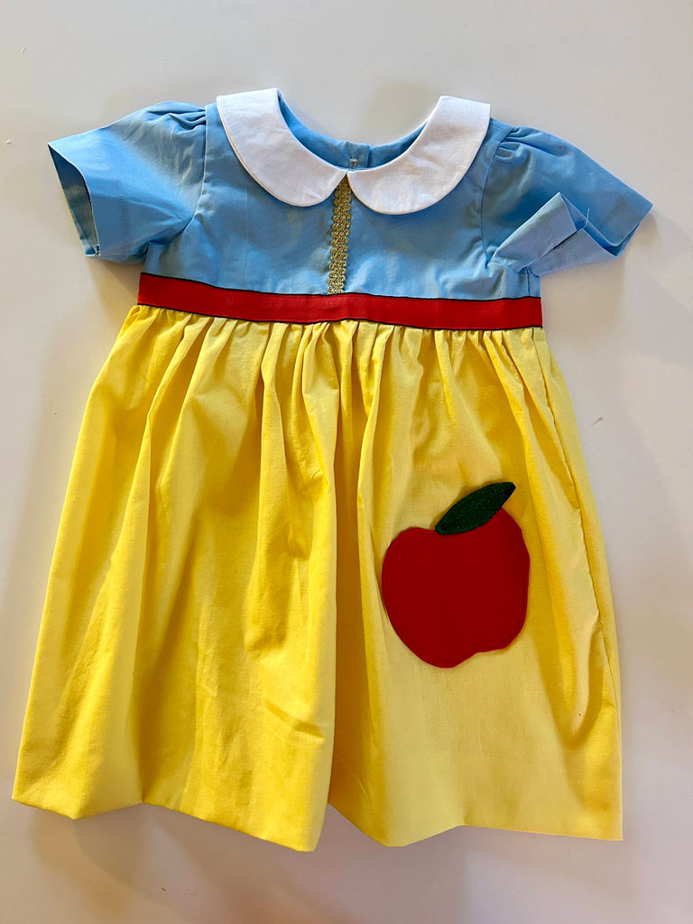 Snow White Inspired Dress with Apple Pocket