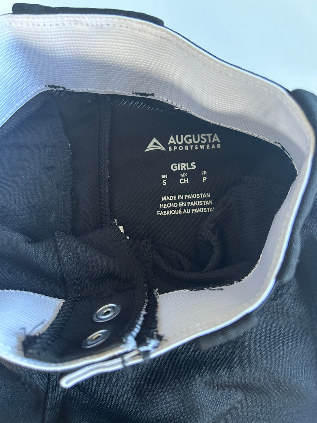 Girls' Black Softball Pants (Pre-Loved) Size Small - Augusta