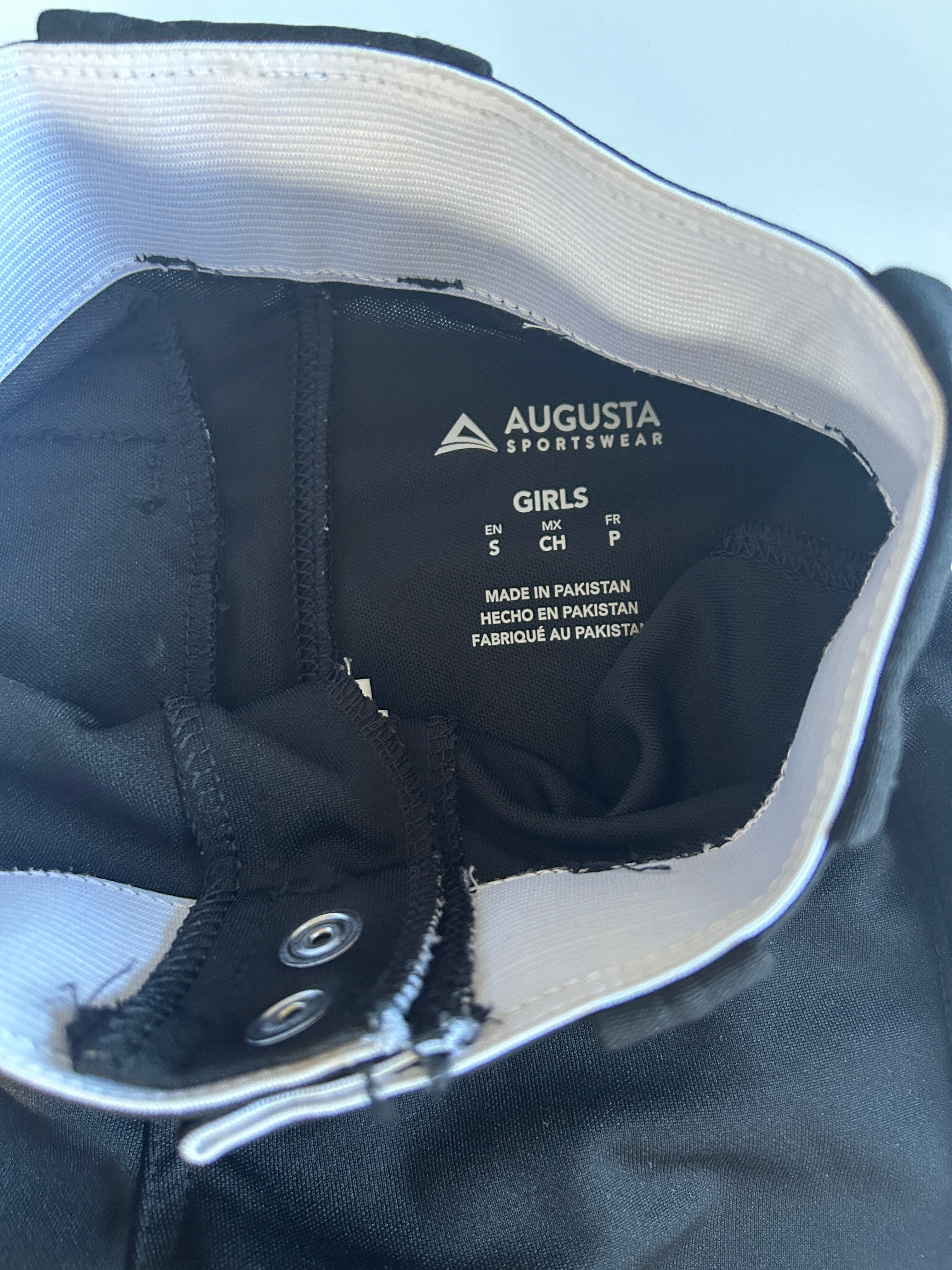 Girls' Black Softball Pants (Pre-Loved) Size Small - Augusta