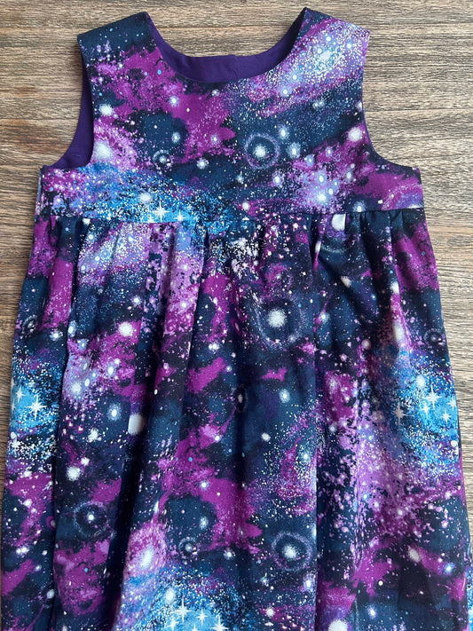 Purple Galaxy Dress (SAMPLE) Size 4t