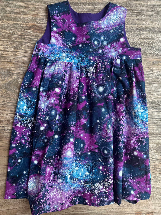 Purple Galaxy Dress (SAMPLE) Size 4t