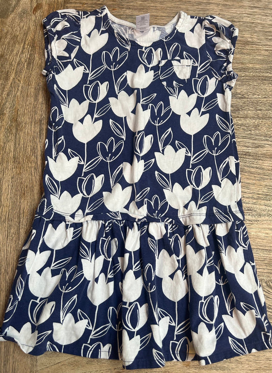 Blue & White Tulip Dress (Pre-Loved) Size 8 - Gymboree