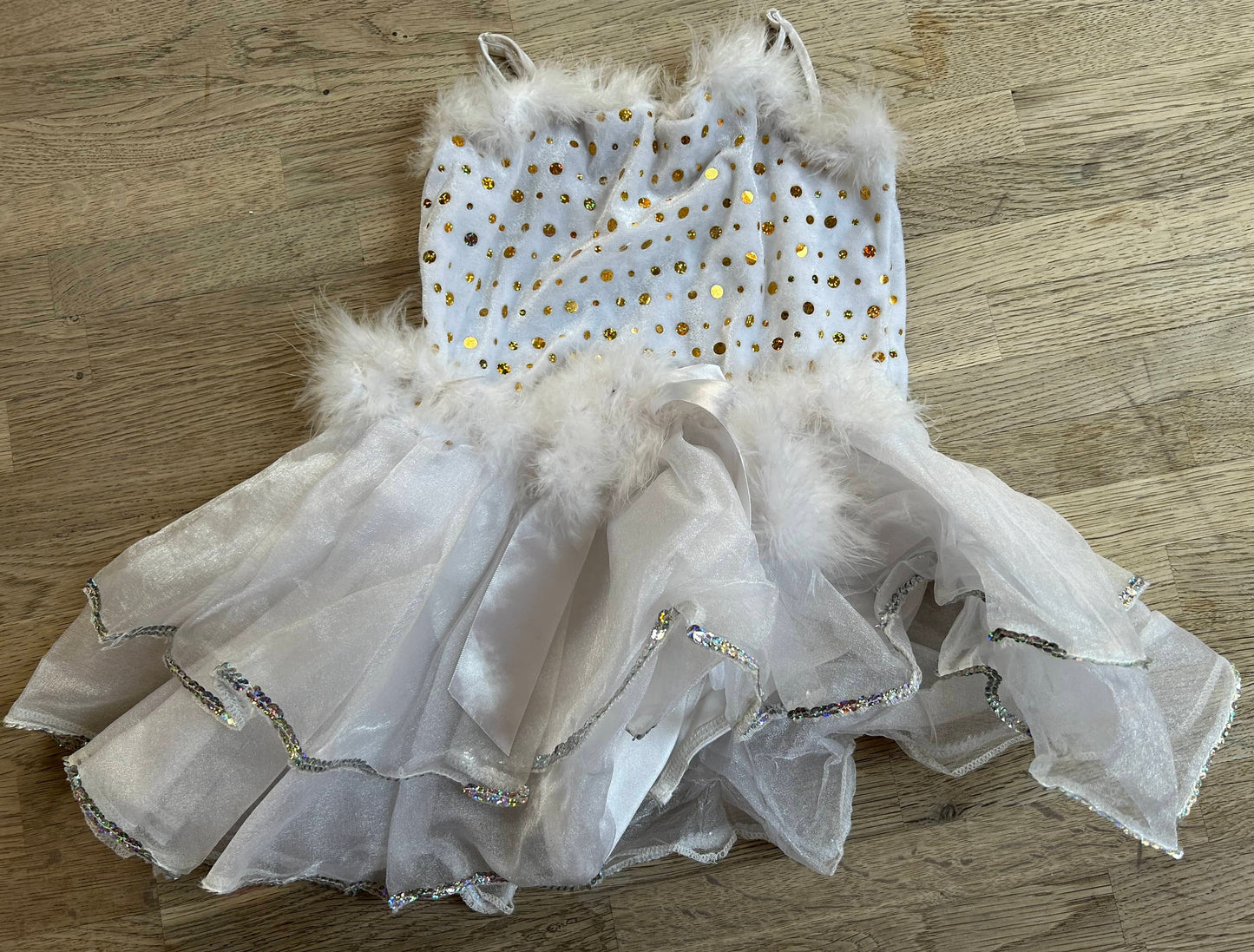 White Furry Tutu (Pre-Loved) Size L Child