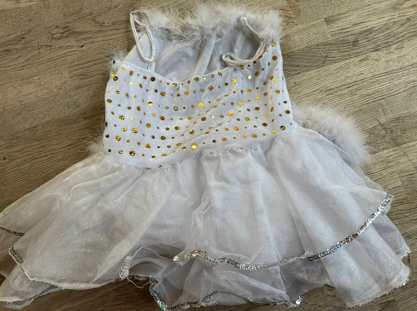 White Furry Tutu (Pre-Loved) Size L Child