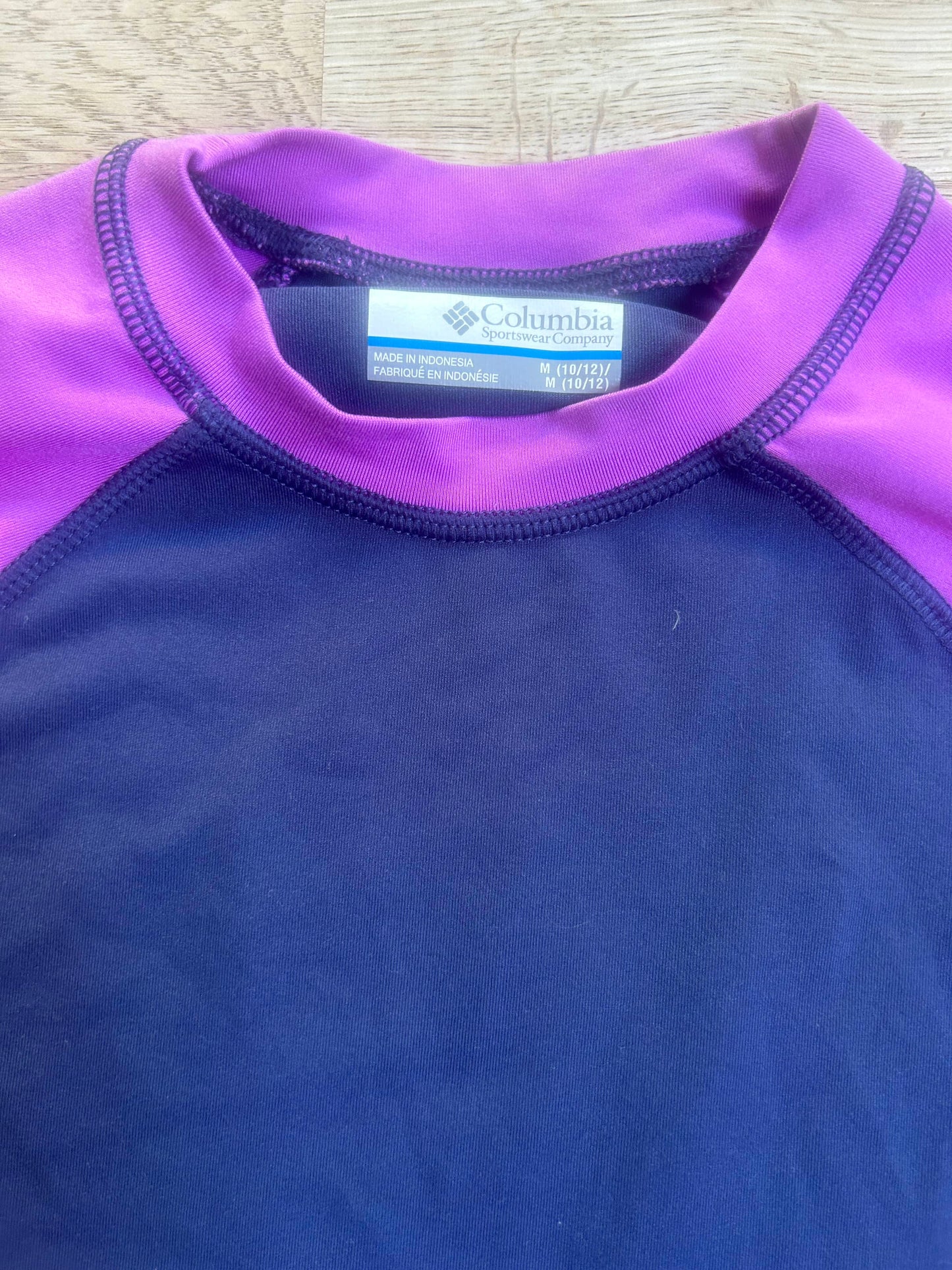 Columbia Long Sleeve Purple Sun Protection Shirt (Pre-Loved) Size M 10/12