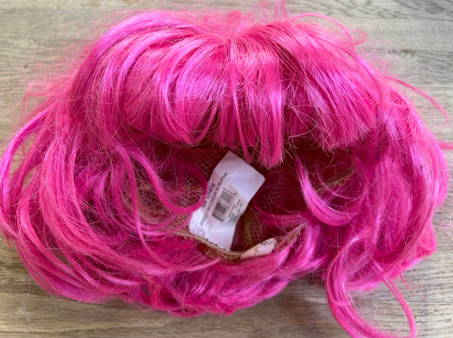 Child - Pink Wig with short hair, bangs (pre-loved)