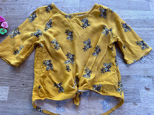 Floral Yellow Tunic Top (Pre-Loved) Size 3t - Old Navy