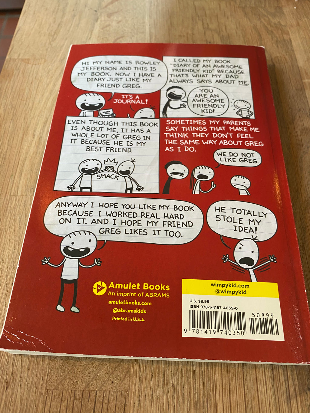 Diary of an Awesome Friendly Kid