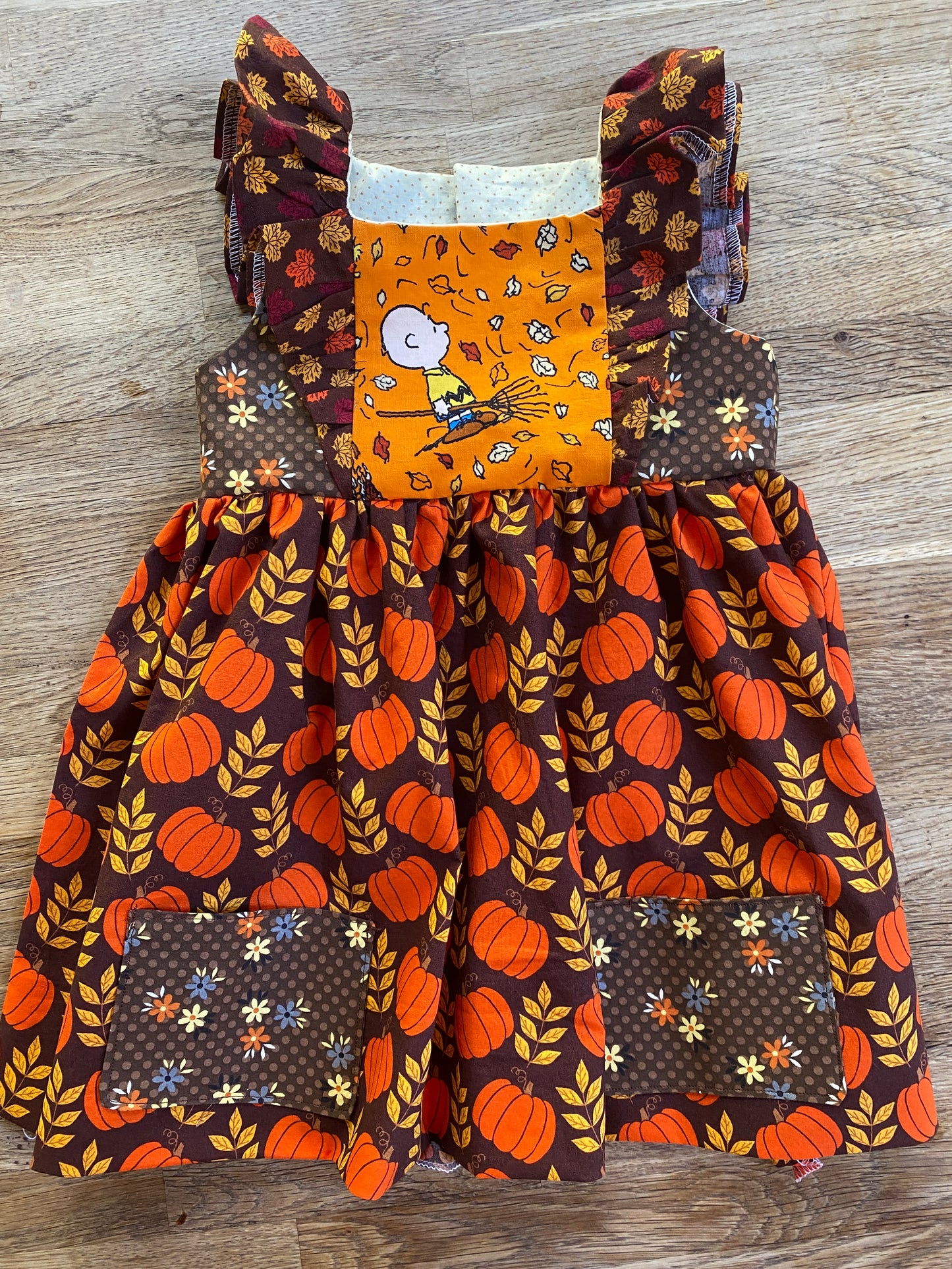 Fall Pumpkins Dress (Sample) Size 3t