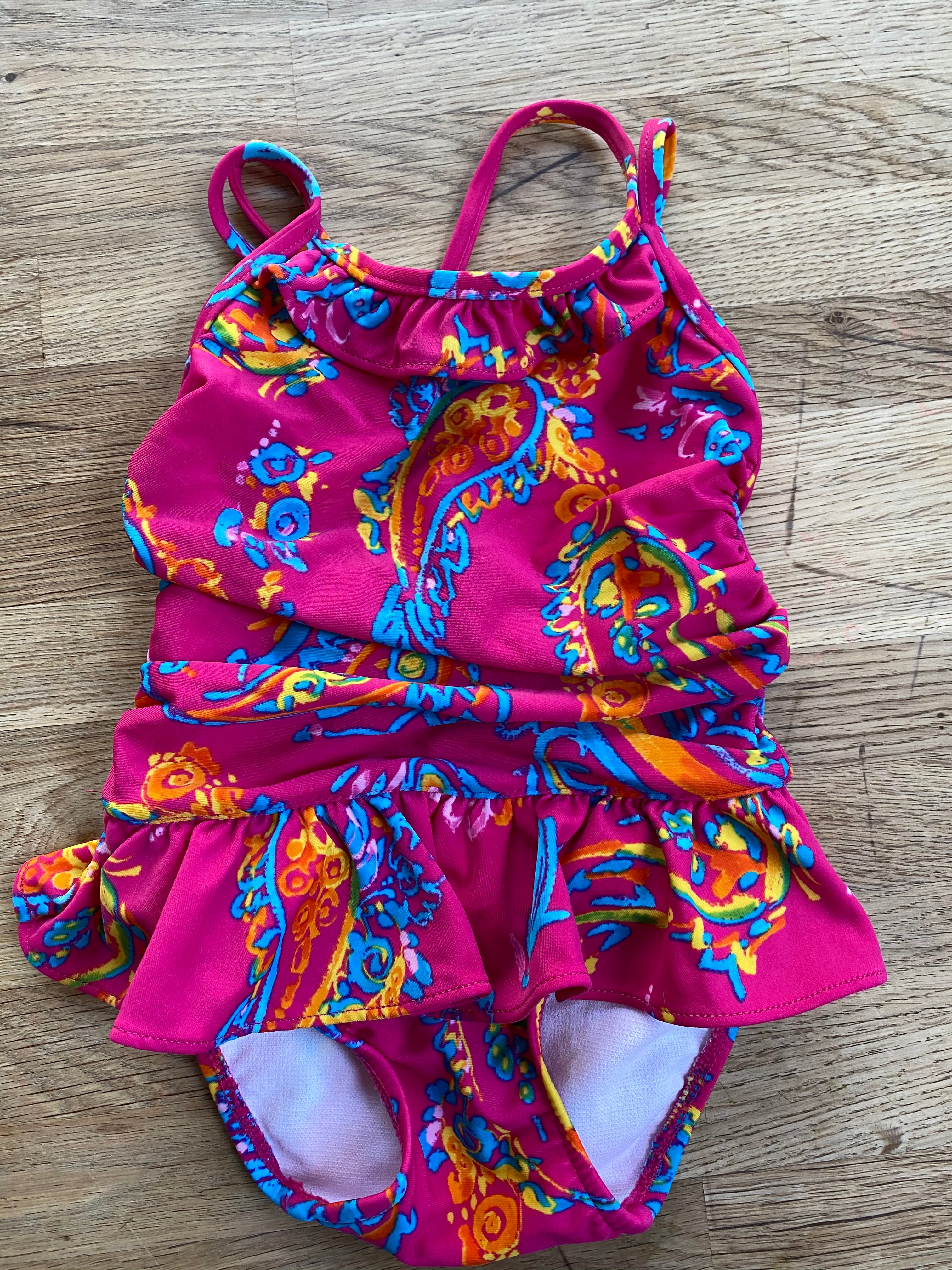 Pink Floral Bathing Suit by Ralph Lauren - 12mo (Pre-Loved)