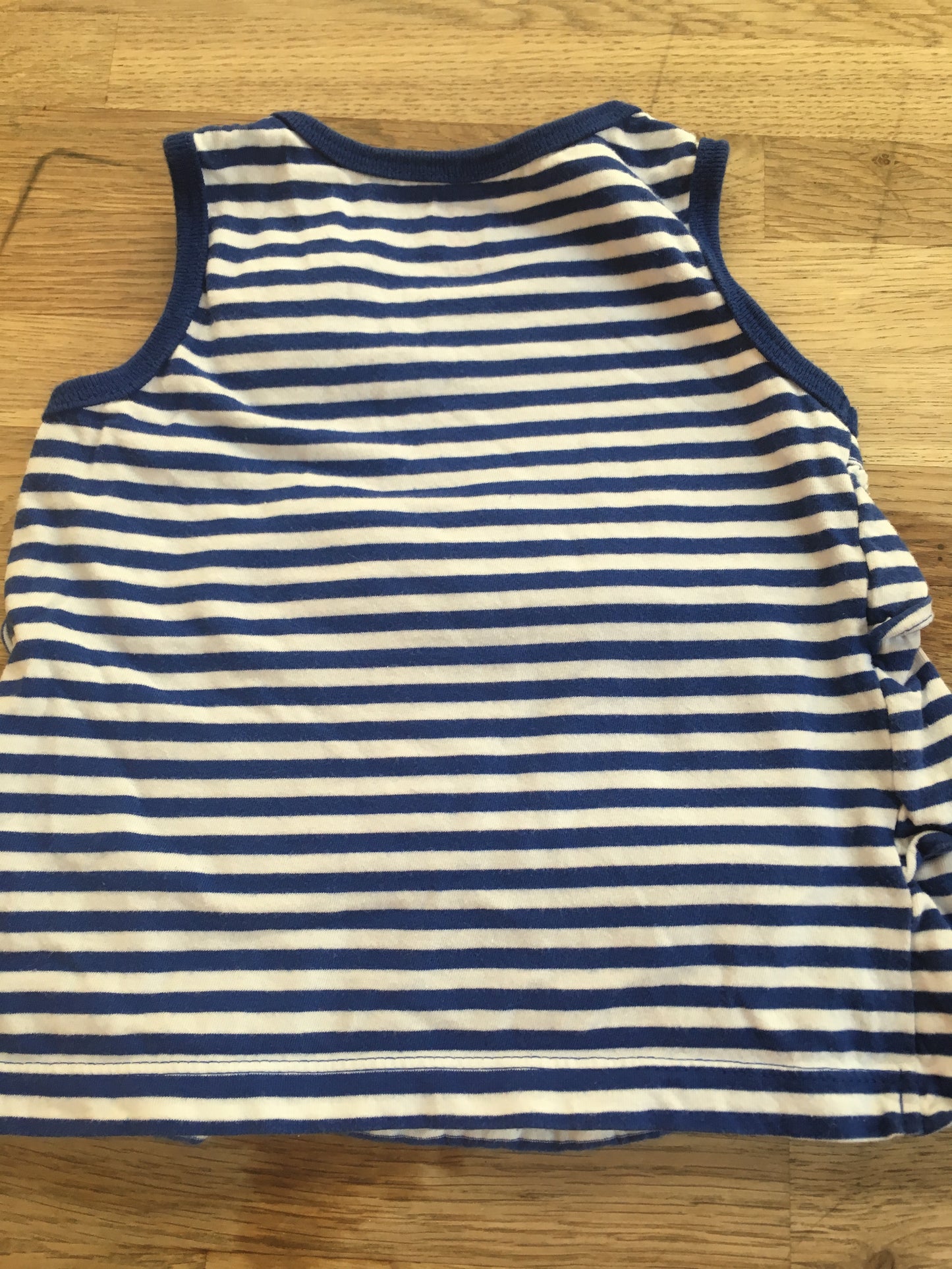 Blue Striped T shirt size 24 months (Pre-Loved)