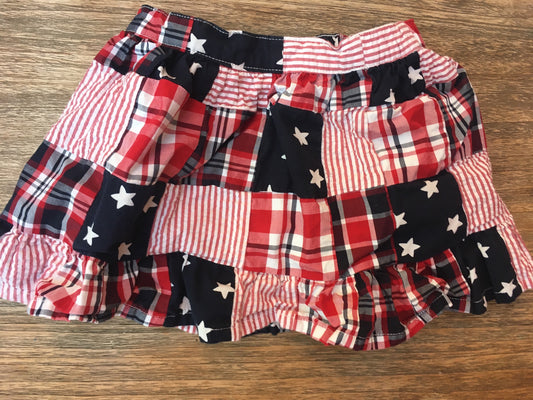 Red, White and Blue Stars - Elastic Skirt Size 2t by Gymboree