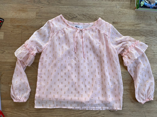 Pink, Shimmery Tunic Top - Size M