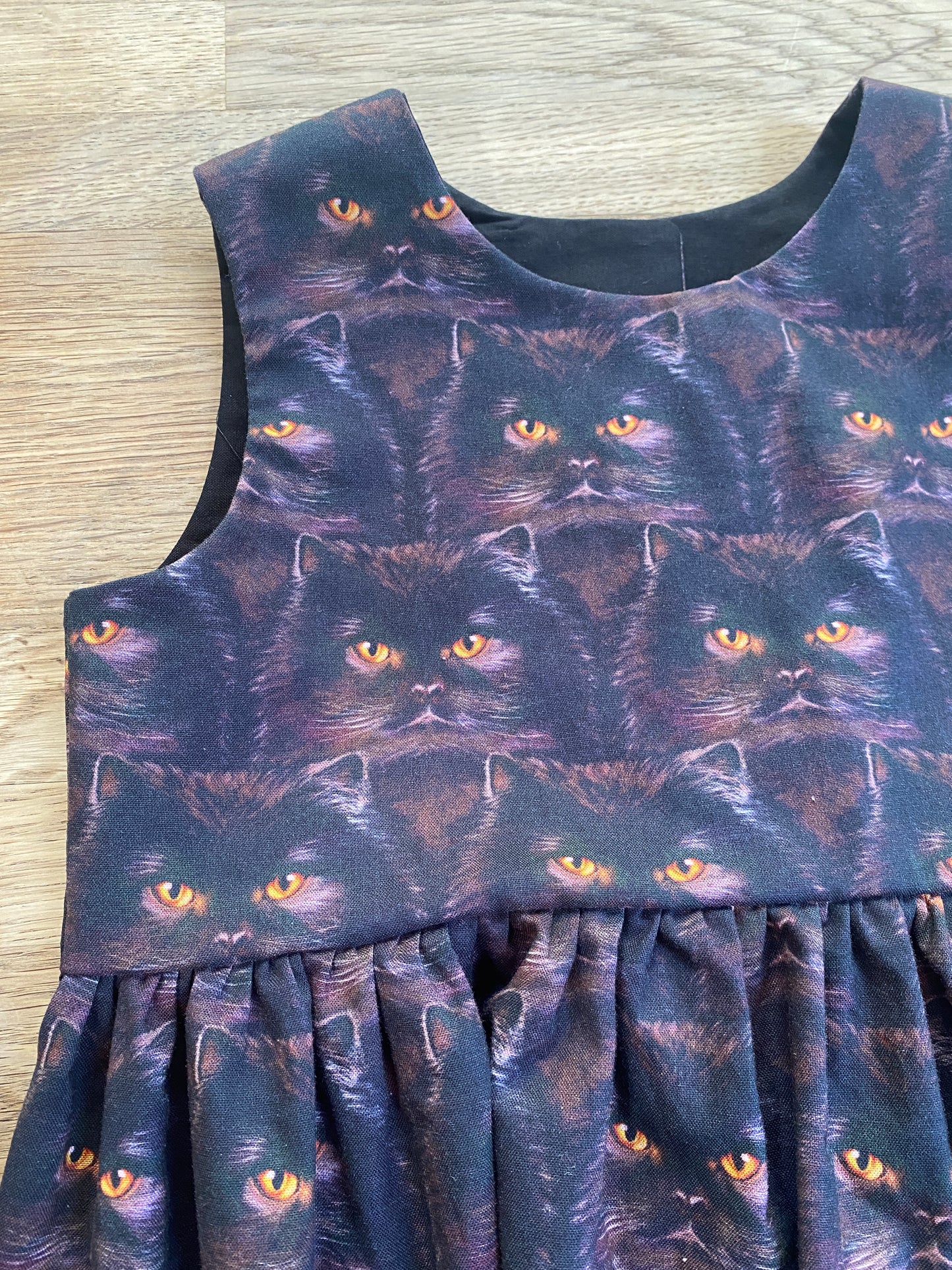 Black Cat Dress (MADE TO ORDER)