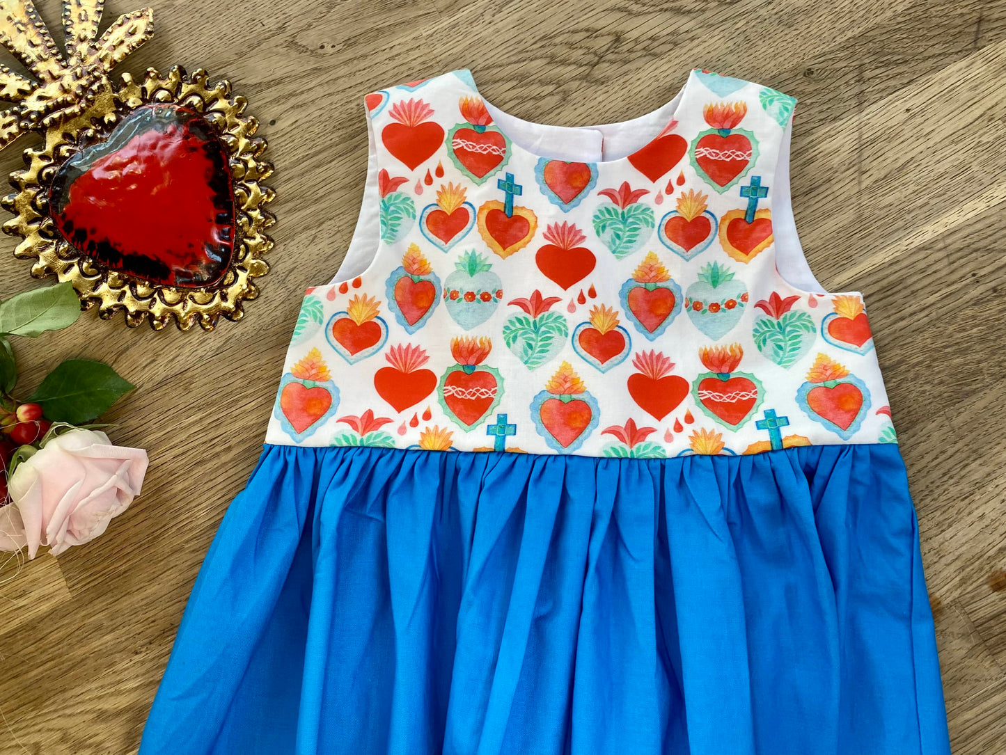 Blue Corazon Dress (NEW) Size 3t - Ready to Ship