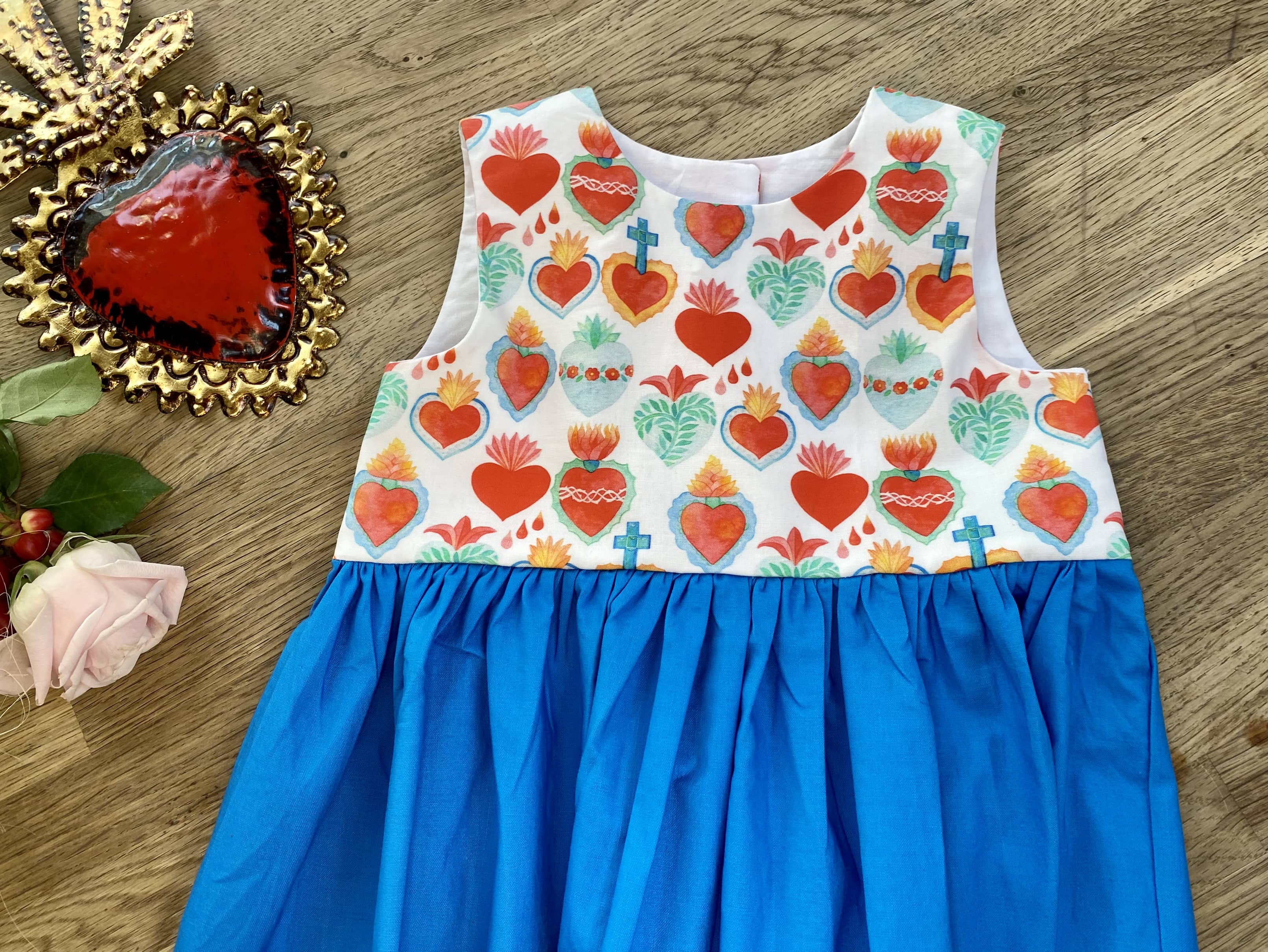 Blue Corazon Dress (NEW) Size 3t - Ready to Ship