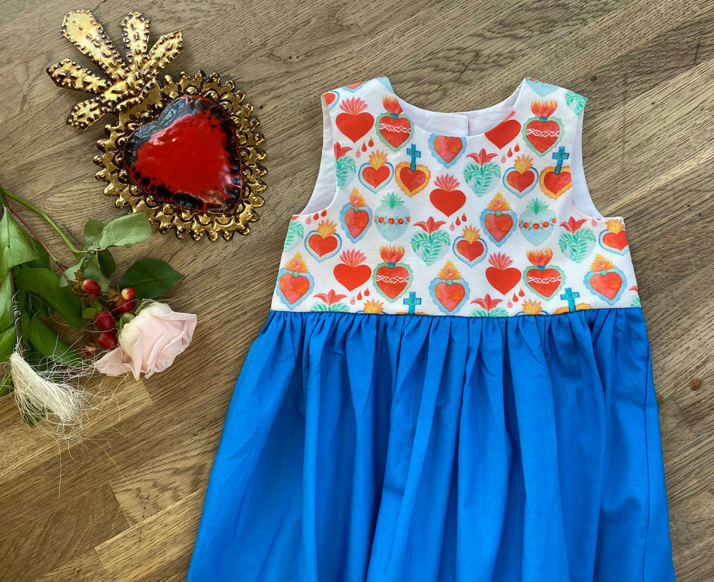 Blue Corazon Dress (NEW) Size 3t - Ready to Ship