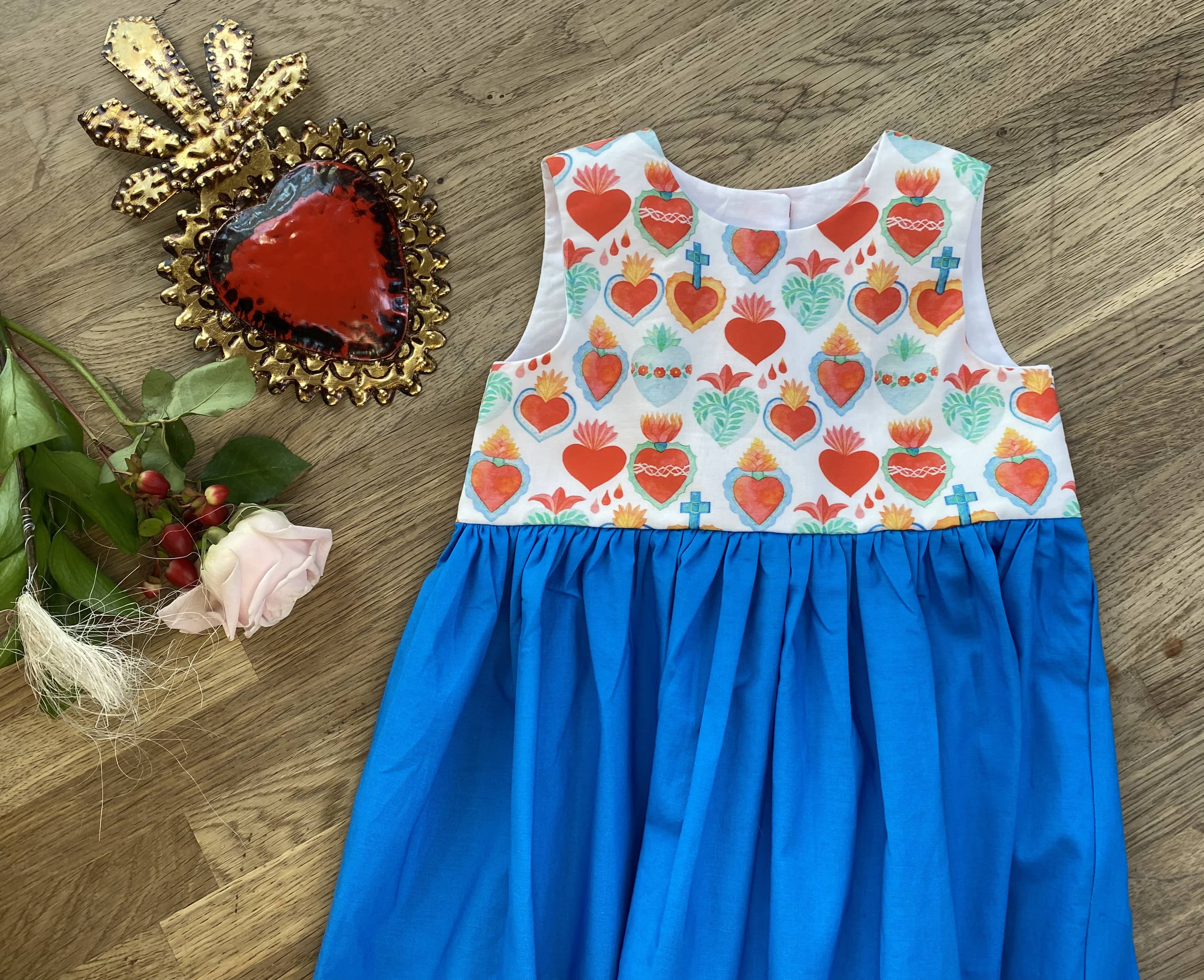 Blue Corazon Dress (NEW) Size 3t - Ready to Ship